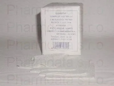 Kompres Netex nesterilní 7.5x7.5/100ks 4 vrstvy ZS