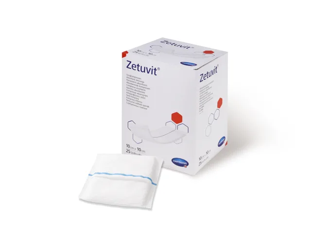 Kompres Zetuvit sterilní 10x10cm 25ks
