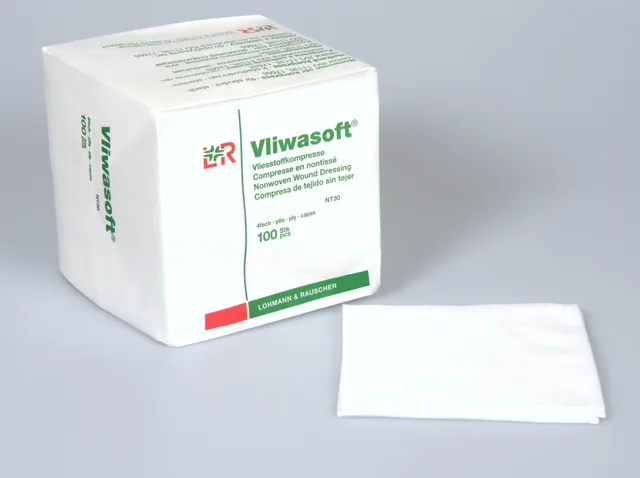 Komprese Vliwasoft nest.10x10cm/4v 100ks
