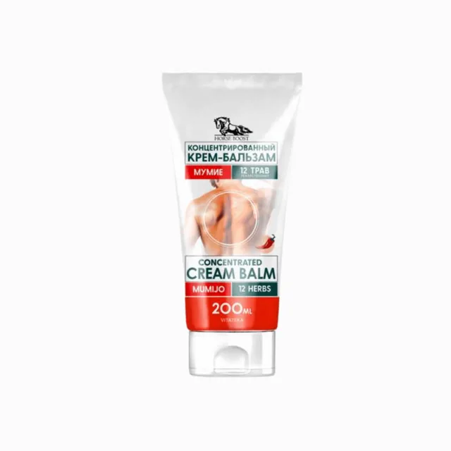 Koncentrovaný krém-balzám s mumiem a extraktem z 12 bylin - 200 ml - Vitateka