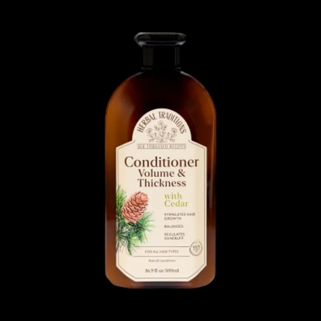 Kondicionér na vlasy s cedrem pro objem a pevnost vlasů - 500 ml - Herbal Traditions