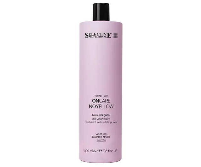 Kondicionér pro neutralizaci žlutých tónů Selective Professional OnCare NoYellow Balm - 1000 ml + dárek zdarma