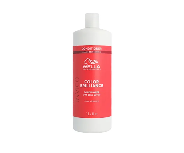 Kondicionér pro silné barvené vlasy Wella Professionals Invigo Color Brilliance Coarse - 1000 ml + dárek zdarma