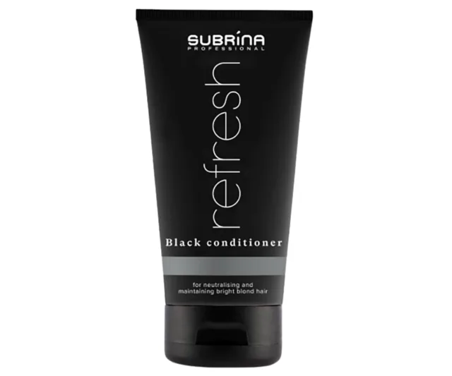 Kondicionér pro udržení platinového odstínu vlasů Subrina Professional Refresh Black Conditioner - 25 ml