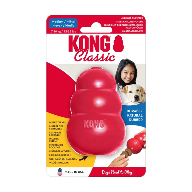 KONG Classic guma červená - M (8,5 cm)