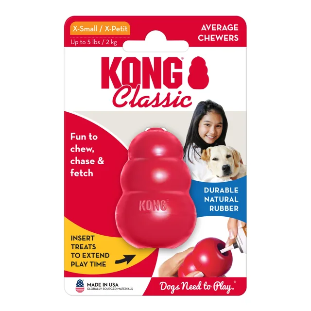 KONG Classic guma červená - XS (5,7 cm)