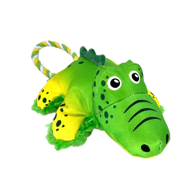 KONG Cozie Tuggz hračka pro psy aligátor - vel. M/L: cca D 38 x Š 20,3 x V 10,2 cm