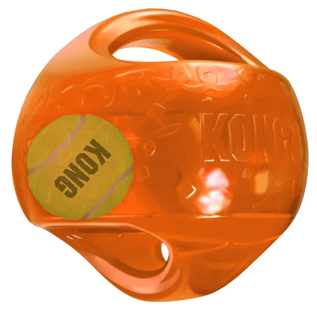 KONG guma + tenis Jumbler míč rugby - Vel. L/XL: Ø 18 cm