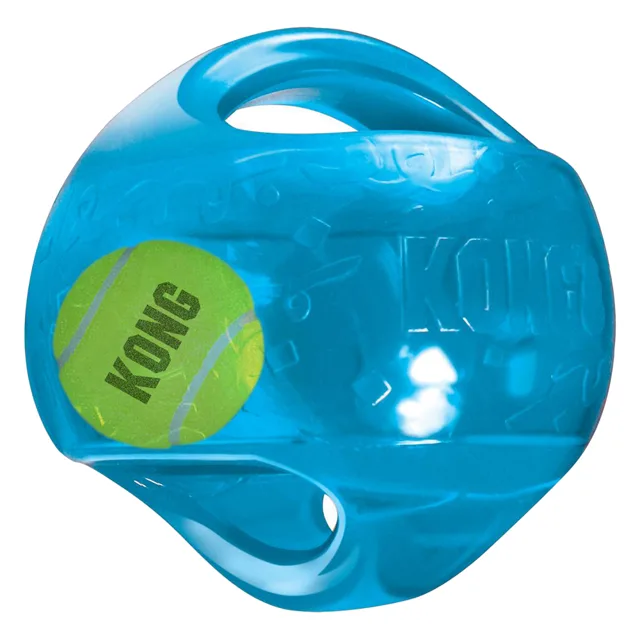 KONG guma + tenis Jumbler míč rugby - Vel. M/L: Ø 14 cm