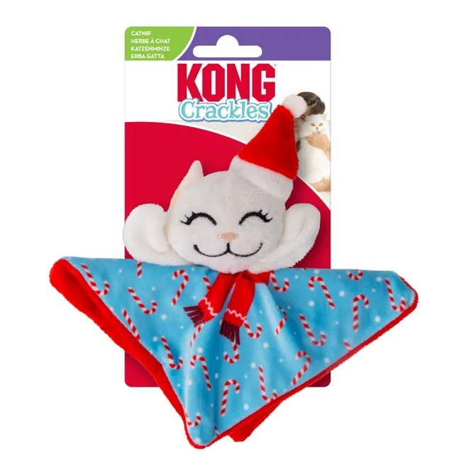 KONG Holiday Crackles Santa Kitty - 1 kus