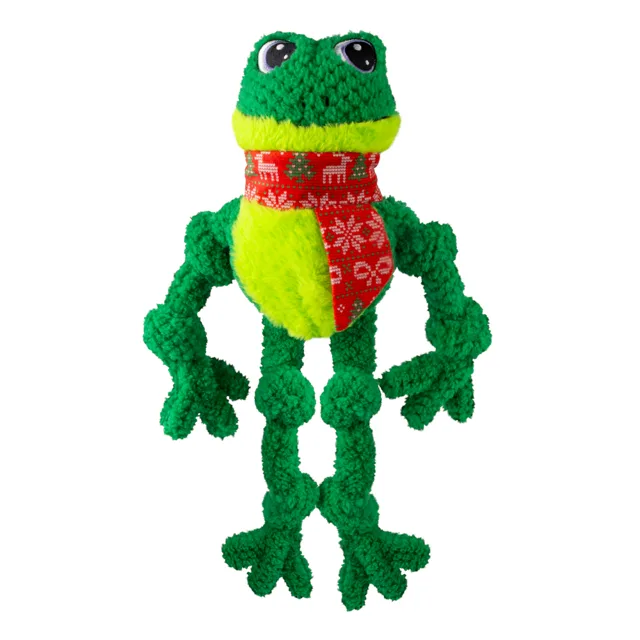 KONG Holiday Knots žabka - velikost L/XL: cca D 44,5 x Š 28,5 x V 9 cm