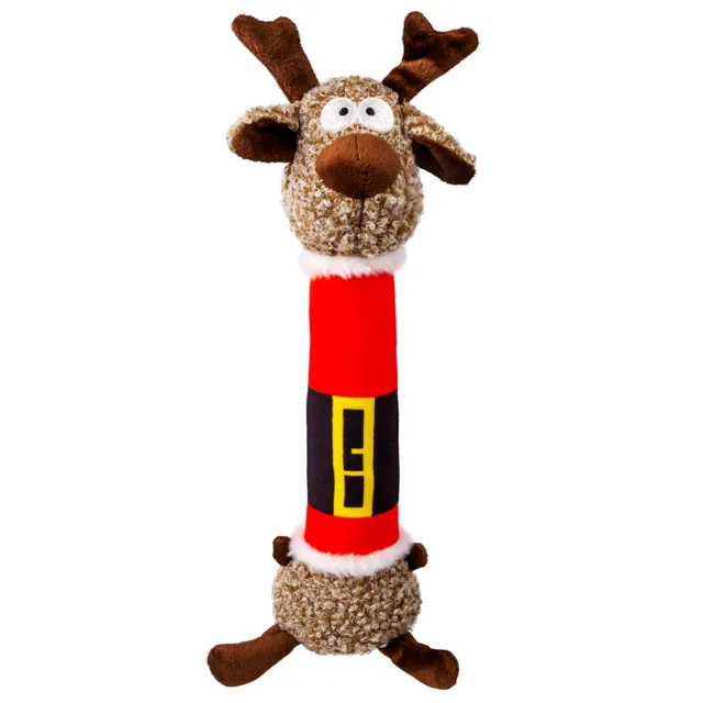 KONG Holiday Shakers Luvs Reindeer - velikost M: D 35 x Š 13 x V 7 cm