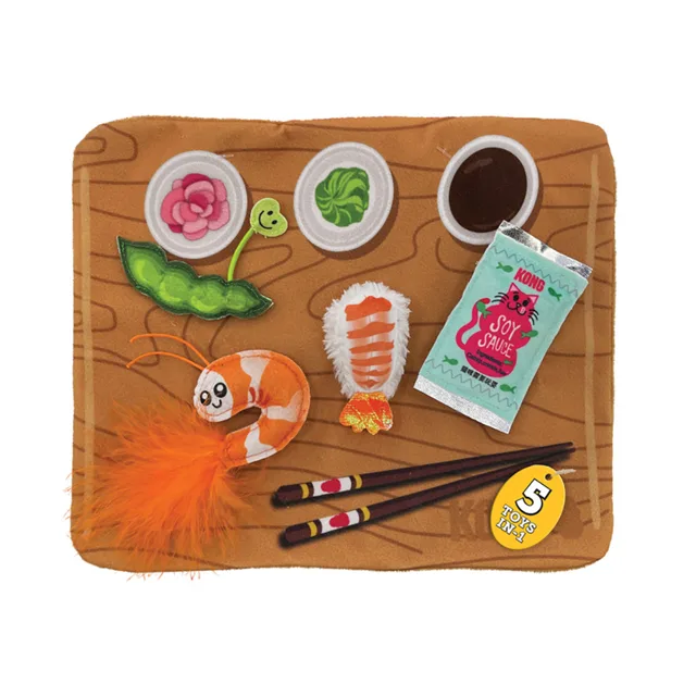 KONG Pull-A-Partz hračka pro kočky Sushi - 1 Stück