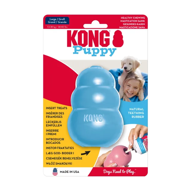 KONG Puppy Classic - L, modrá