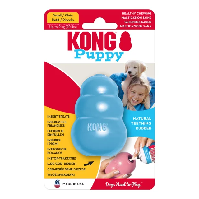 KONG Puppy Classic - S: D 8 x Š 5 x V 5 cm, modrá