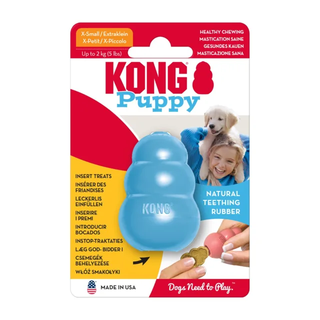 KONG Puppy Classic - XS, modrá