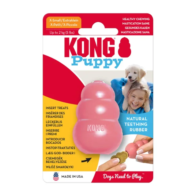 KONG Puppy Classic - XS, růžová