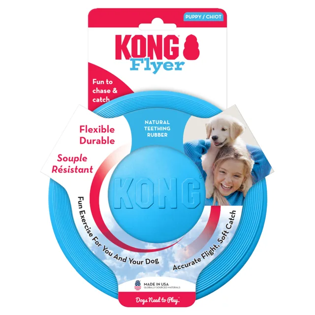 KONG Puppy Flyer - velikost S: cca Ø 18 x V 2 cm