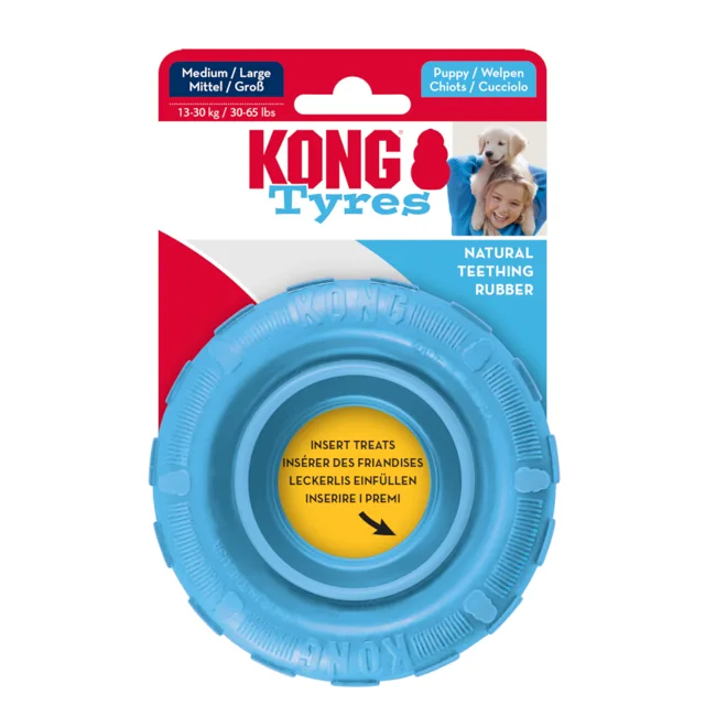 KONG Puppy pneumatika - velikost M/L: Ø 11,4 x V 3,8 cm