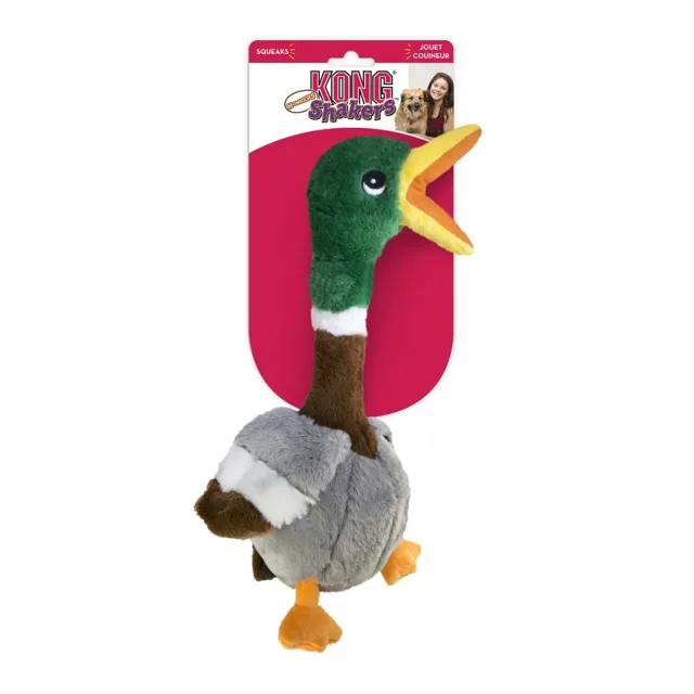 KONG Shakers Honkers Duck - velikost L: D 18 x Š 15 x V 46 cm