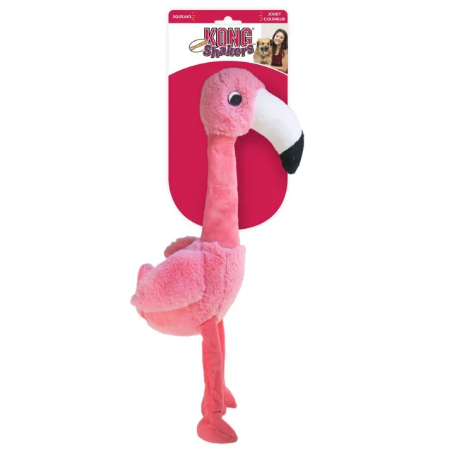 KONG Shakers Honkers Plameňák - vel. S: D 8 x Š 14 x V 31 cm