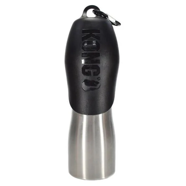 KONG Stainless Steel H2O Cestovní láhev pro psy černá  740 ml