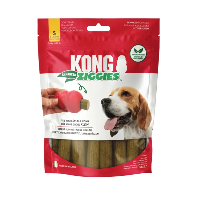 KONG Ziggies Enhanced - velikost M/L: pro středně velké psy od 7 kg (227 g)