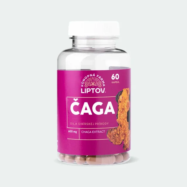 Konopná farma Liptov Čaga sibiřská 60 kapslí