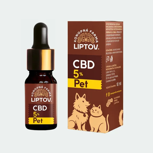 Konopná farma Liptov CBD 5 % PET