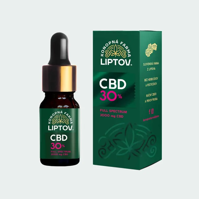 Konopná farma Liptov CBD olej/kapky 30%