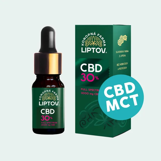 Konopná farma Liptov CBD olej/kapky s MCT 30%