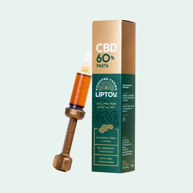 Konopná farma Liptov CBD Pasta 60%