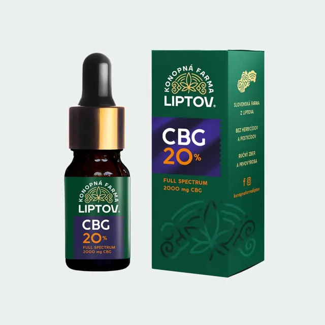 Konopná farma Liptov CBG olej/kapky 20%