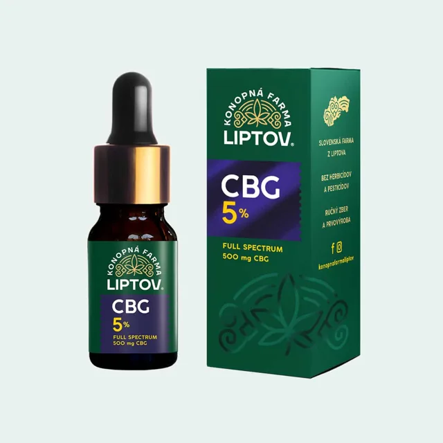 Konopná farma Liptov CBG olej/kapky 5%