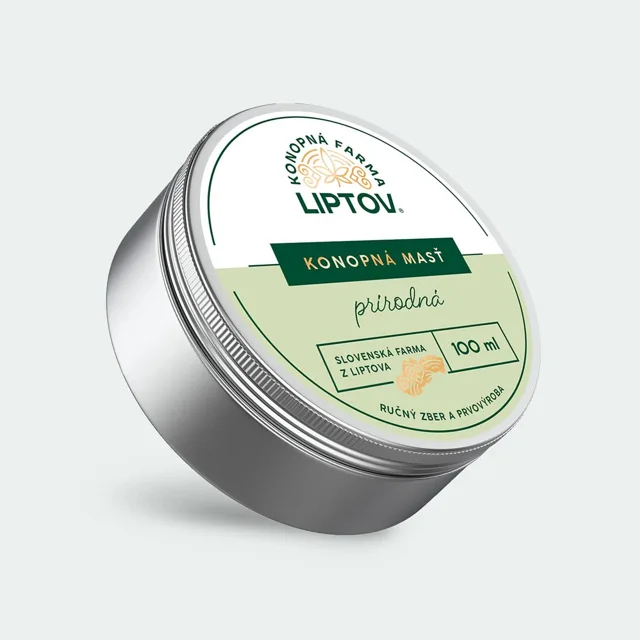 Konopná farma Liptov Konopná mast (čistá) premium 100 ml