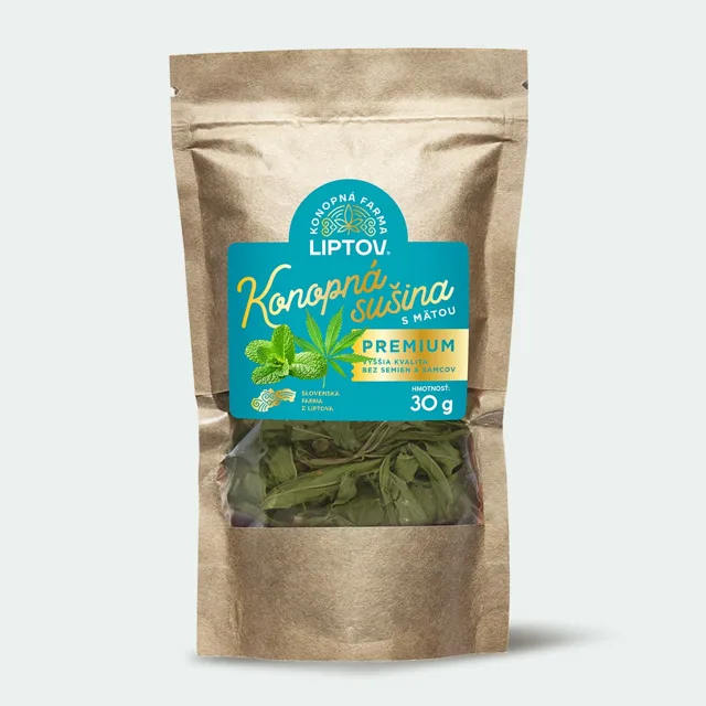 Konopná farma Liptov Liptovský konopný čaj s mátou 30g
