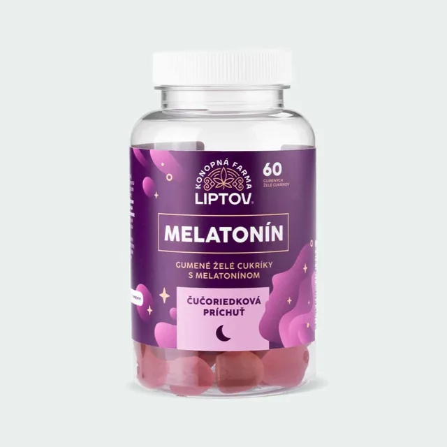 Konopná farma Liptov Melatonin - veganské gumové želé bonbony