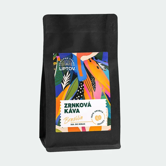 Konopná farma Liptov Zrnková káva 100% Arabica