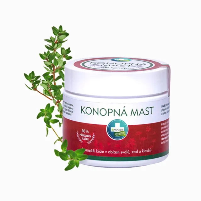KONOPNÁ mast na masáž zad, svalů a kloubů - 330 ml - Annabis