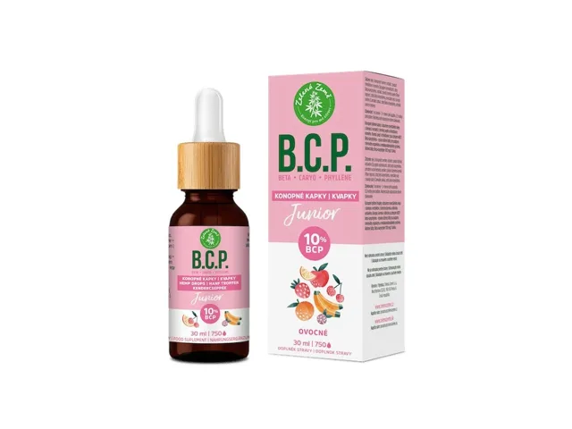 Konopné kapky s BCP Junior - 30 ml - Zelená Země