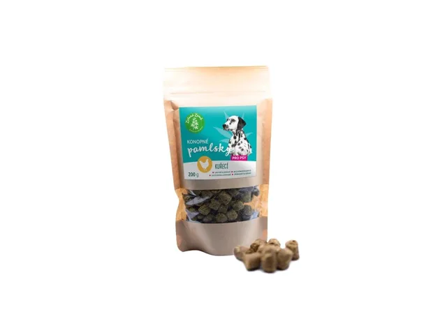 Konopné pamlsky pro psy – kuřecí příchuť - 200 g - Zelená Země