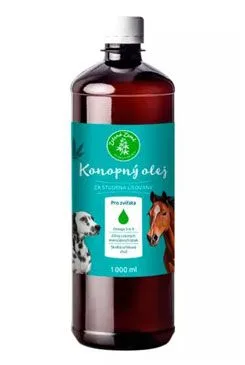 Konopný Olej Pro Zvířata 1000ml