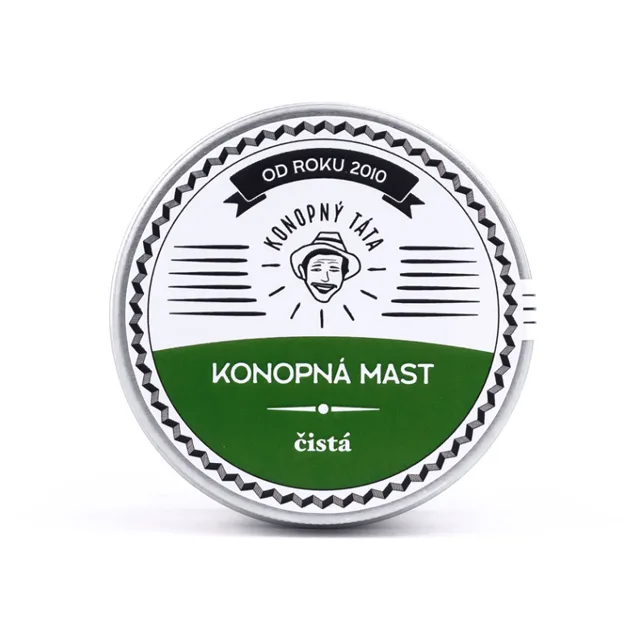 KONOPNÝ TÁTA Konopná mast čistá 80 ml