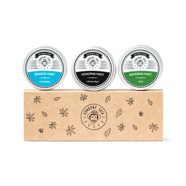 Konopný Táta Trojbalení mastí 3x15 ml