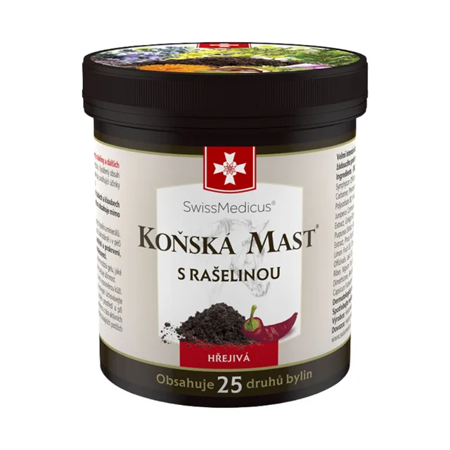 Koňská mast hřejivá s rašelinou - 250 ml - SwissMedicus