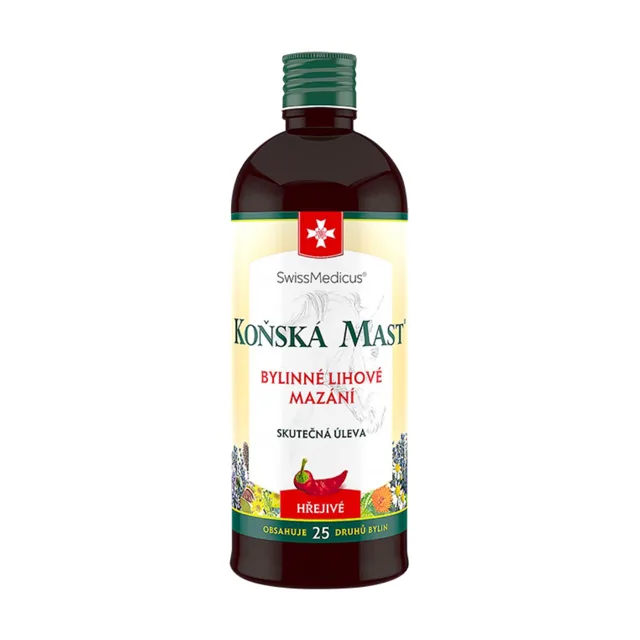 Koňská mast – hřejivý bylinný balzám – 400 ml – SwissMedicus