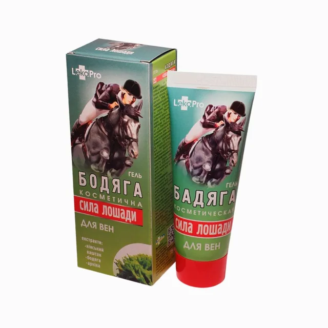 KONSKÁ SILA gel Badiaga na jizvy, hematomy a otoky - 75 ml - LekoPro
