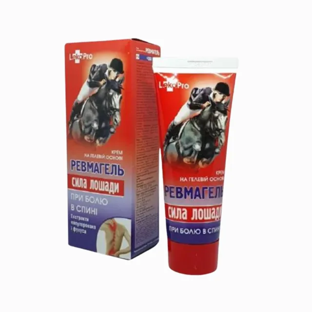 KONSKÁ SILA krémový gel REVMAGEL na záda, klouby a pohybový aparát – 75 ml – LekoPro