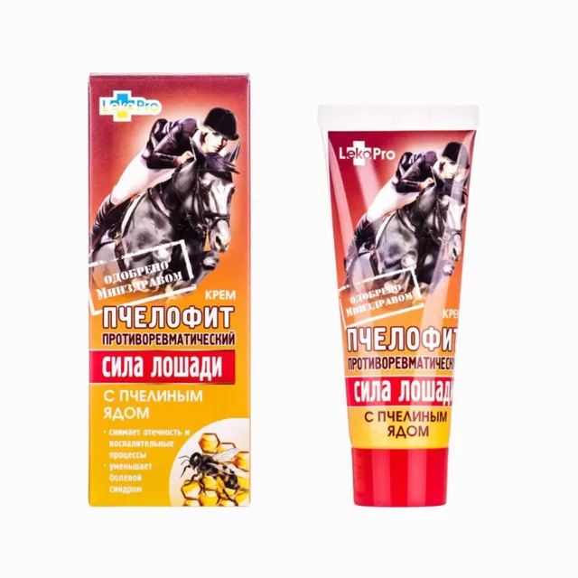 Koňská síla tělový krém Včelofit pro péči při reumatických potížích - 75 ml - LekoPro