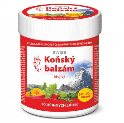Koňský balzám SWISS hřejivý 250 + 50 ml